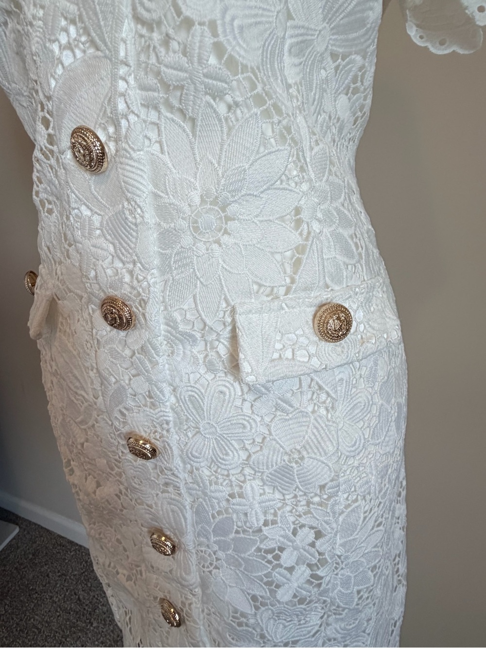Generation love Anne Lace mini Sheath Dress womens size xl cottagecore NWT - Picture 10 of 16